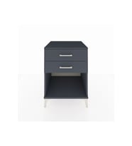Kronos Komodin 2 Çekmeceli 60x59x80 Antrasit-Antrasit