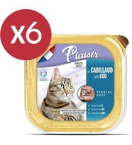 Plaisir Pate Morina Balıklı Yetişkin Kedi Konservesi 6X100 gr