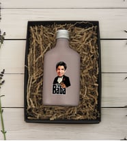 BK Gift Hediye Kutulu Kişiye Özel The Baba Karikatürlü Mat Gri Tasarım Cam Şişede 200 ml Kolonya-1, Babaya Hediye, Babalar Günü Hediyeleri, Hediyelik Baskılı Kolonya
