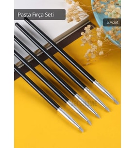 5’li Set Pasta Fırçası Silikon Yağlı Boya Fırçası İnce Uçlu Fırça Yüz Boyası Fırçası El İşi Fırça