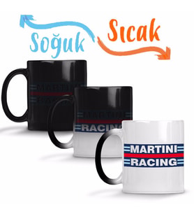 Martini Racing Sihirli Kupa Bardak Porselen