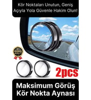 Özel Üretim Maksimum Görüş Artıran İç Bükey Ayarlanabilir Araba Kör Nokta Ayna Seti 2 Adet