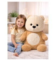 60 Cm Kapüşonlu Sarıl Bana Ayı Peluş Ayıcık (Kahverengi)