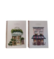 Keskin A4 80 Yaprak Karton Kapaklı Spiralli Kareli Defter (La Plume)