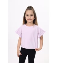 Toontoy Kız Çocuk Tişört (Açık Lila)