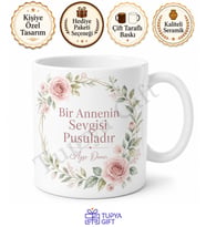 Süper Anne Yazılı Kişiye Özel Baskılı Kupa Bardak Anneler Günü Hediye