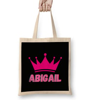 Abigail-Name personalized Custom - vintage Retro Rainbow Style Design Gift Baby-Gift For Her Bez Çanta Uzun Saplı