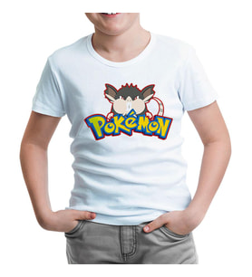 Pokemon Go - Raticate Beyaz Çocuk Tshirt