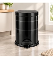 Mikro 5 L Siyah Pedallı Çöp Kovası