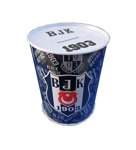 Beşiktaş Metal Kumbara Orta Boy Orjinal Lisanslı 1 Adet Bjk Kumbara Taraftar Kumbara Kara Kartal 12x9 cm (Siyah)