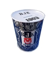Beşiktaş Metal Kumbara Orta Boy Orjinal Lisanslı 1 Adet Bjk Kumbara Taraftar Kumbara Kara Kartal 12x9 cm (Siyah)