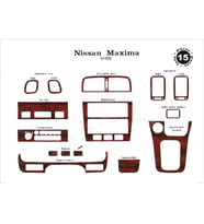 Meriç® Nissan Maxima Ön Torpido Kaplama Maun 15 Parça 1995-2000 (Maun)