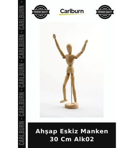 Özel Üretim Resim Çizim Model Sanatçı Heykel Ahşap Eskiz Manken 30 Cm Alk02