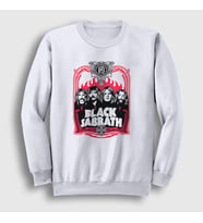 Presmono Unisex Beyaz Band V2 Black Sabbath Sweatshirt 376041tt