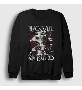 Presmono Unisex Siyah Eyes Black Veil Brides Sweatshirt 18829tt