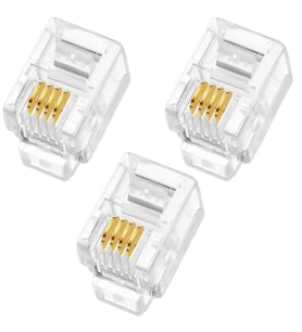 POWERMASTER RJ9 4P/4C İNCE TELEFON SOKETİ (100LÜK PAKET)(AHİZE KABLOSU SOKETİ)