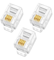 POWERMASTER RJ9 4P/4C İNCE TELEFON SOKETİ (100LÜK PAKET)(AHİZE KABLOSU SOKETİ)