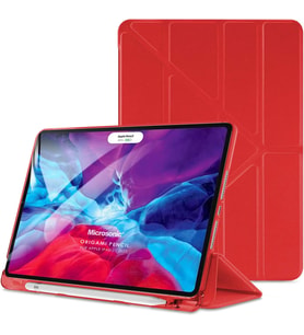 Apple iPad Pro 11 2024 Kılıf (A2836-A2837) Origami Pencil Kırmızı [iPad Pro 11 2024 ile Uyumlu Kılıf - Kırmızı]