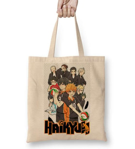 Haikyuu Karasuno Hinata Anime Bez Çanta Uzun Saplı