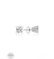 SWAROVSKİ TAŞLI  ZİRCONİA PIRLANTA MONTÜR TEK TAŞ 925 AYAR GÜMÜŞ KÜPE