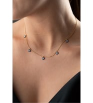 925 Ayar Gümüş Nazar Model Kolye