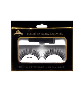 EDA LUXURY BEAUTY Ultra Natürel Vegan Mink 3d Takma Kirpik Lüks Doğal Günlük Medium Orta Boy Seyrek Faux Mink Seti E15