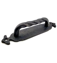Antika Tarz Dekoratif Pirinç Burgulu Çekme Kol - 148x33 Mm, Oksit