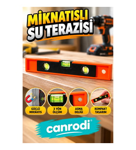 Mini Mıknatıslı Su Terazisi El Tipi Pratik Hizalama Ölçer
