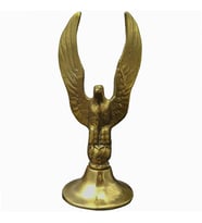 Pimarks Dekoratif Biblo Pirinç Döküm Sarı Kartal Dik Kanatlı