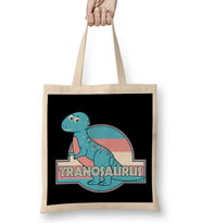 Tranosaurus Pride Dinosaur Bez Çanta Uzun Saplı