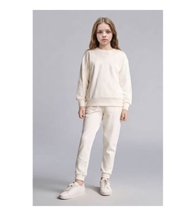 Defacto Jogger Fıt Ekru Kız Çocuk Eşofman Altı Y1226A6/ER98