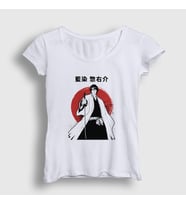 Presmono Kadın Beyaz Aizen V2 Anime Bleach T-Shirt 126952tt