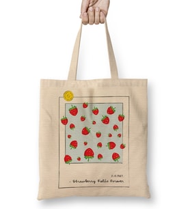 Strawberry Fields Forever Bez Çanta Uzun Saplı