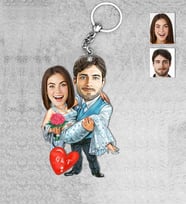 Kişiye Özel Sevgili Ahşap Anahtarlık-57