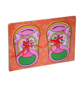 31x21 cm Ahşap Düğmeli Ayakkabı 0073 (Karışık)