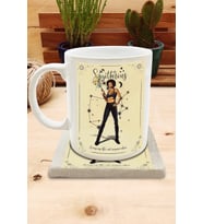 Burçlar/Yay Burcu Set 8 - Standart Kupa-Taş Bardak Altlığı 1