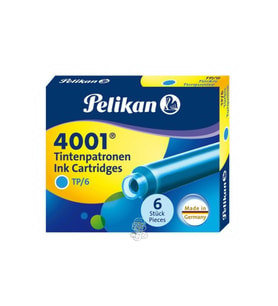 Pelikan Dolma Kalem Kartuşu Küçük Turkuaz 6 LI 4001