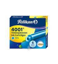 Pelikan Dolma Kalem Kartuşu Küçük Turkuaz 6 LI 4001