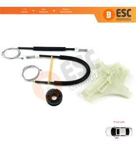 VW Amarok MK1 2H 2010-2022 4-Kapı Pickup 2H0837401 İçin Elektrikli Ön Sol Cam Kriko Tamir Seti