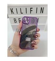İphone 14 / 15 Plus Uyumlu Karbon Fiber Kılıf Modeli