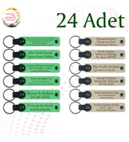 F Yeşili & S Kahve, Şirket Yıl Dönümüne Değer Katan Anı, 24’li Set, Kişisel Deri Hediyelik