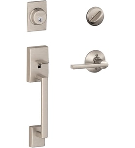 Century Tek Silindir Handleset And Latitude Lever, Saten Nikel (F60 V Cen 619 Lat)