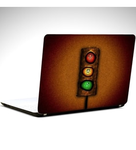 Trafik Lambası Laptop Sticker 15.6 inch (38X27CM)