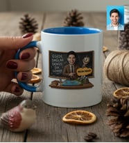 Kişiye Özel Karikatürlü Erkek Öğretmen Kupa Bardak Öğretmenler Günü Hediyesi