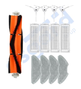 Xiaomi Mop 2 Pro (MJST1SHW) -Mop 2 Lite Uyumlu 1 Ana Fırça 4 Yan Fırça 4 Filtre 4 Mop PKT-iasgf0000356