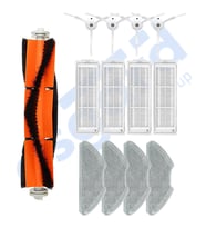 Xiaomi Mop 2 Pro (MJST1SHW) -Mop 2 Lite Uyumlu 1 Ana Fırça 4 Yan Fırça 4 Filtre 4 Mop PKT-iasgf0000356