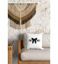 Zodyak Kelebek Desenli Çift Yön Dijital Baskılı Dekoratif Kırlent Kılıfı Yastık Kılıfı 39x39cm