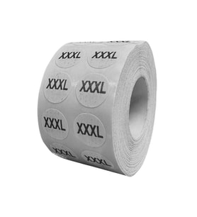 Örenler Plastik 15 Çap Beden Etiketi (2.500'lü Rulo) 3XL