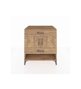 Kronos Şifonyer 2 Raflı 2 Çekmeceli 2 Kapaklı 88x59x96 Çam-Çam