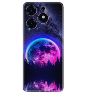 Tecno Spark 10 Pro Kılıf Silikon Desen Özel Seri Star Planet 1652